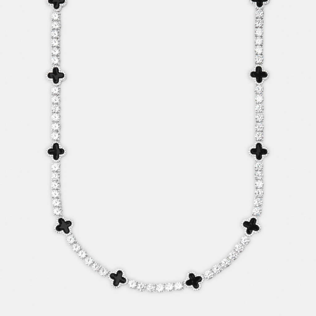 Cadena Tennis Motif Negra – 5mm