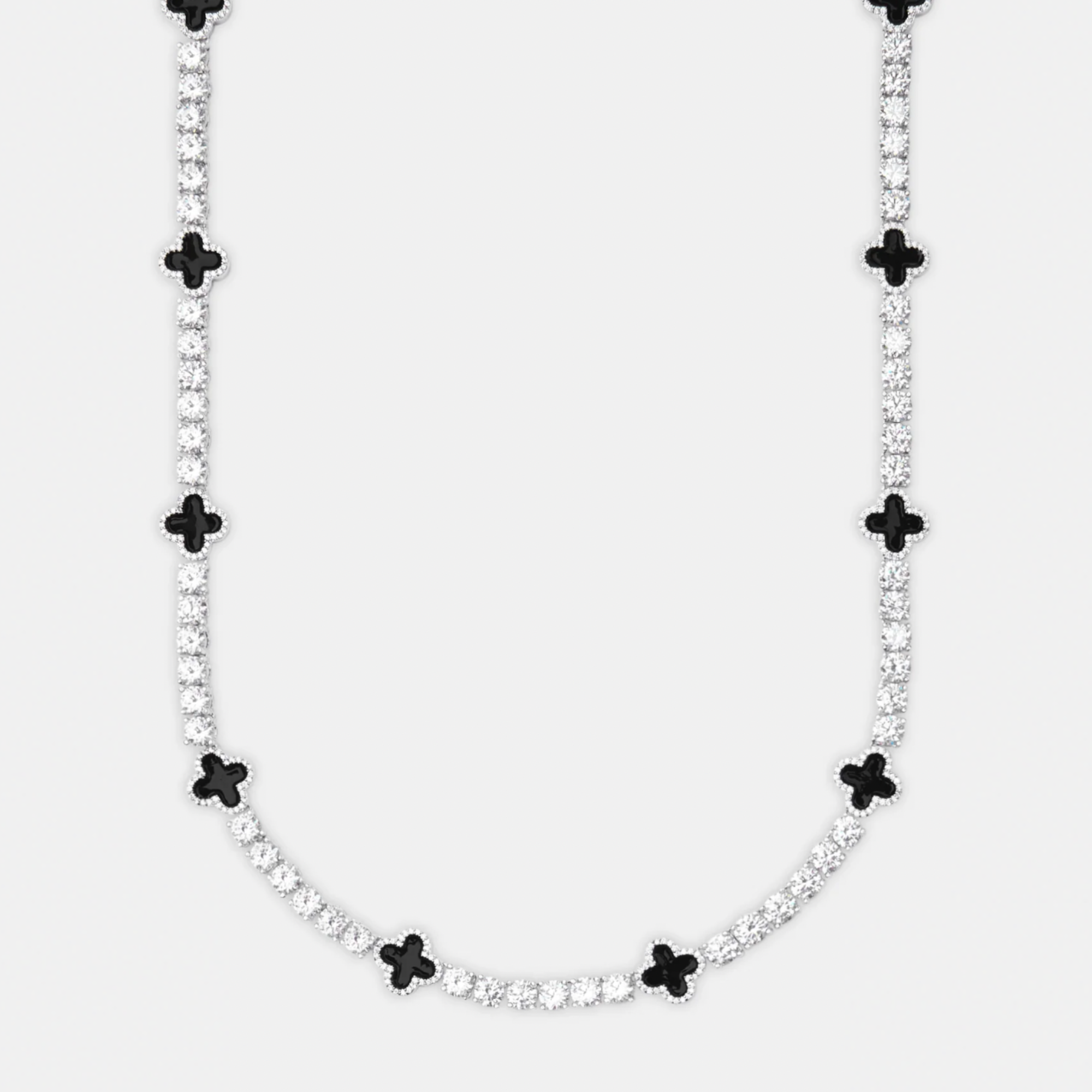 Cadena Tennis Motif Negra – 5mm