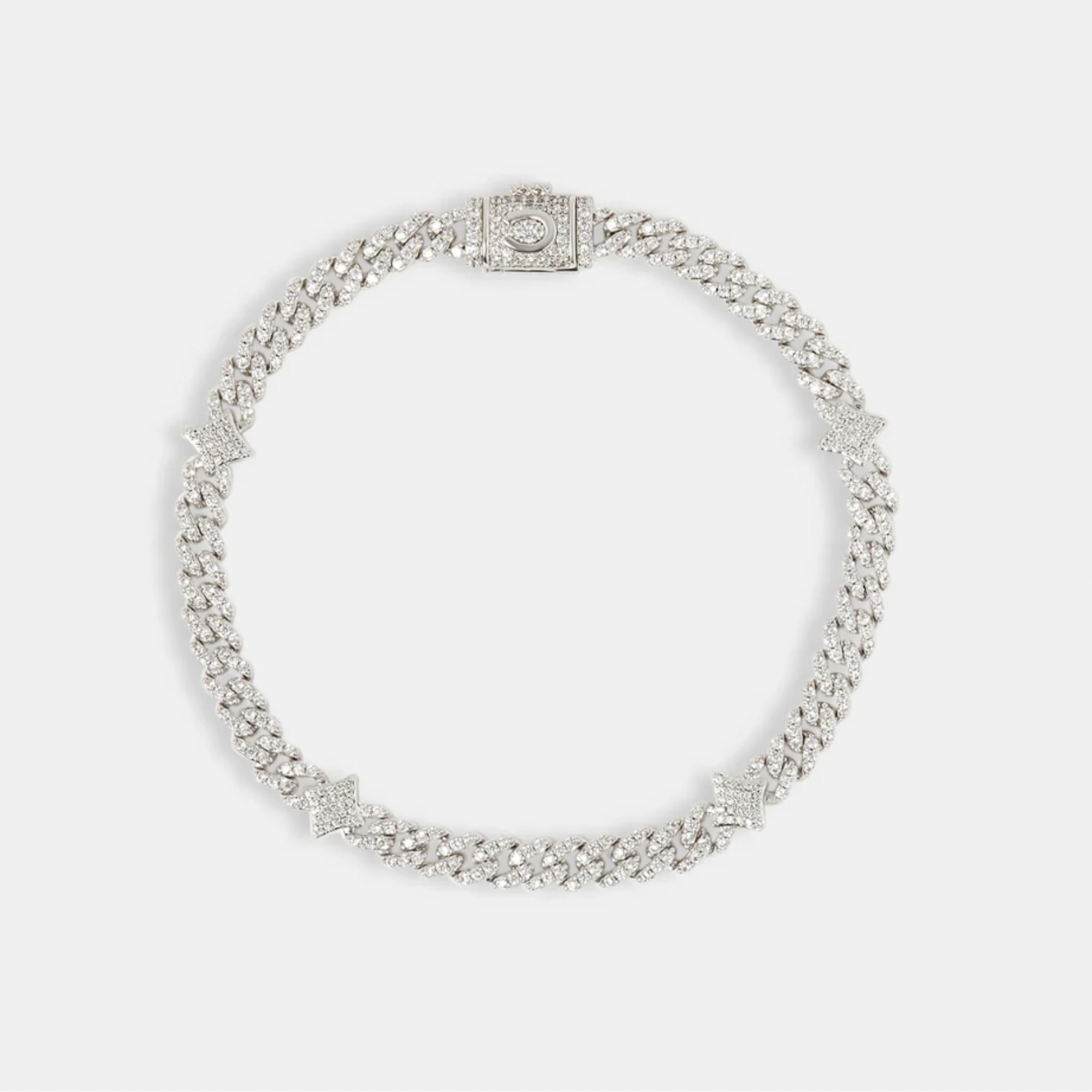 Pulsera Cruz Stone Iced – 6mm