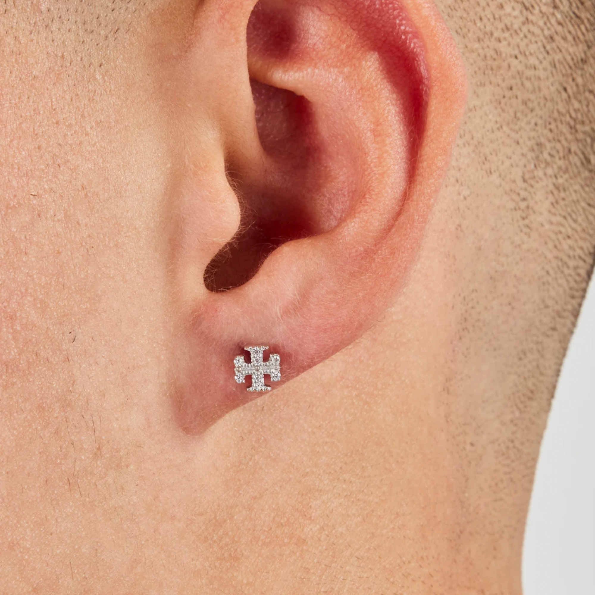 Pendientes Drop Cruz – 6mm