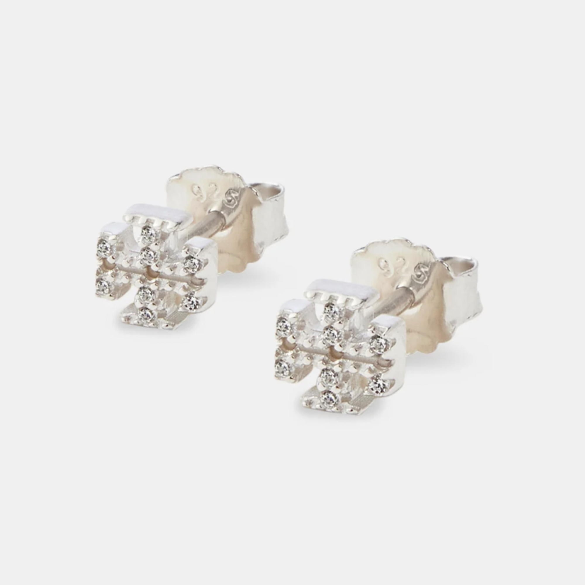 Pendientes Drop Cruz – 6mm