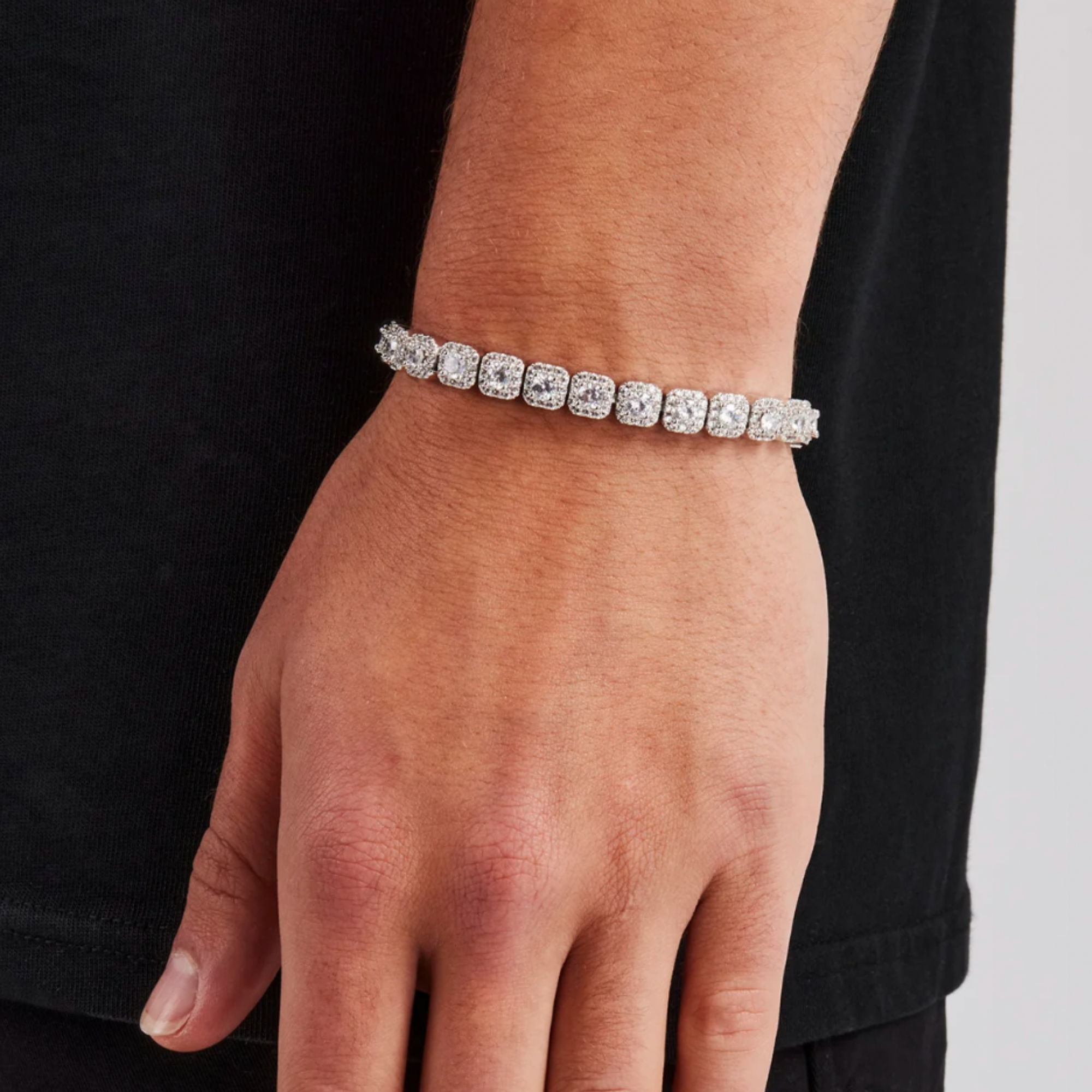Pulsera Tennis Cluster – 7mm