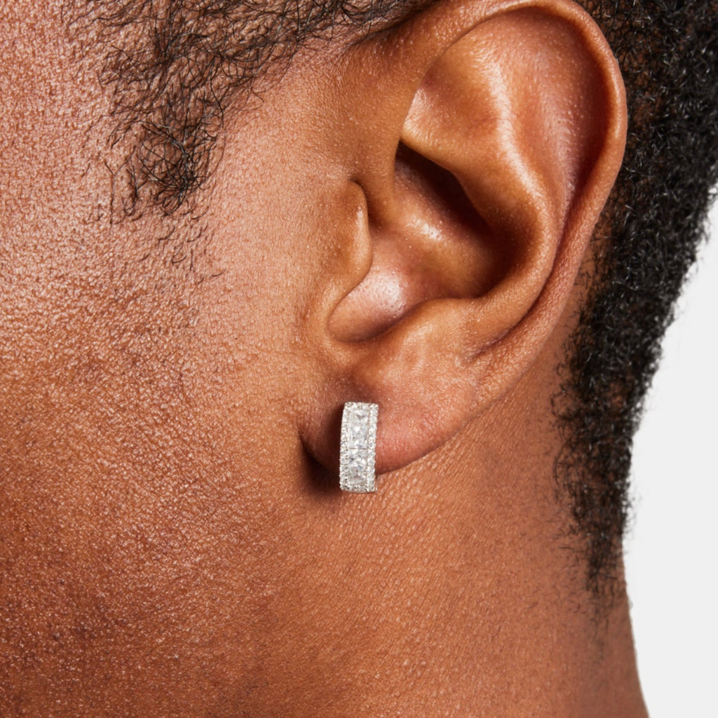 Pendientes Aro Baguette – 10mm