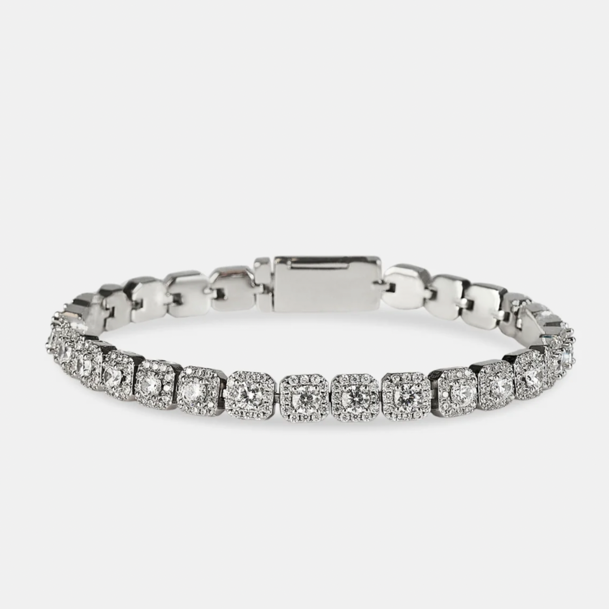 Pulsera Tennis Cluster – 7mm