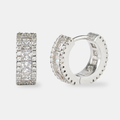 Pendientes Aro Baguette – 10mm